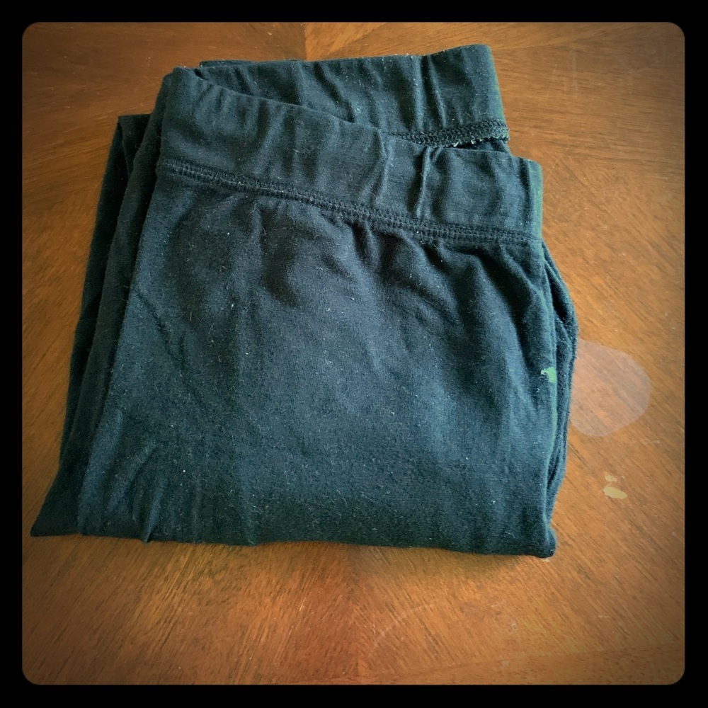 pink victoria secret plain black leggings